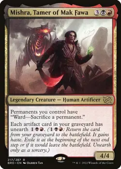 Mishra, Tamer of Mak Fawa The Brothers' War - BRO MTG - R - LP - Magic - Image 1