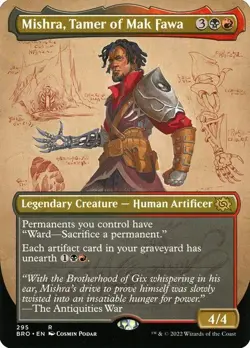 Mishra, Tamer of Mak Fawa (Borderless) The Brothers' War MTG - R - LP - BRO - Image 1
