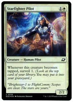 Starfighter Pilot (Foil) - 0038 - Edge of Eternities - MTG - NM Ships Now - Image 1