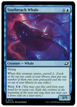 Starbreach Whale (Foil) - 0077 - Edge of Eternities - MTG - NM Ships Now - Image 1