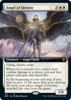Mint/Near-Mint, English - 1 x MTG Angel of Destiny - Extended Art Zendikar Risin - Image 1