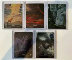MTG Edge of Eternities Complete Set of Galaxy Foil Lands - Image 1