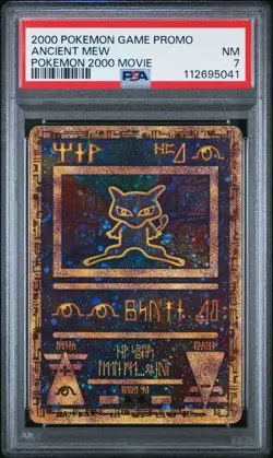 THREE ANCIENT MEW PSA 7 Near Mint RARE POKEMON 2000 Movie Game Promo - Image 5