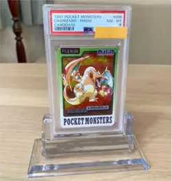 PSA8 PSA9 Charizard Blastoise BANDAI Pokemon Card Carddass Japanese 2 Set - Image 3