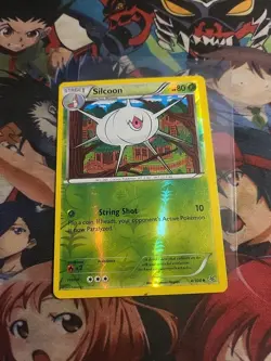 Silcoon 4/108 XY Roaring Skies Pokemon Reverse Holo Foil Rare MP - Image 1