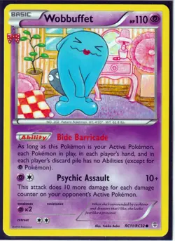 2016 POKEMON WOBBUFFET RC11/RC32 GENERATIONS- RADIANT COLLECTION REGULAR-NM/M - Image 1