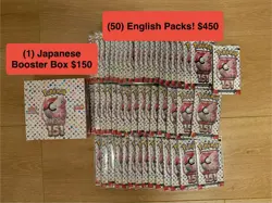 🔥CHEAP!🔥 (50) Pokemon 151 Booster Packs + (1) Japanese 151 Booster Box! - Image 1