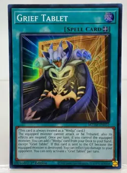 Yugioh Grief Tablet MZTM-EN032 Super Rare 1st Edition NM/M TCG - Image 1