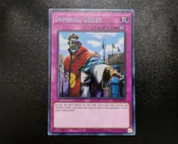 Yugioh Imperial Order PSV-EN104 Secret Rare Unlimited REVERSE FOIL ERROR NM - Image 1