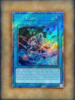 Yugioh Xyz Encore RA02-EN059 Platinum Secret Rare 1st Ed NM - Image 1