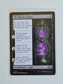 The Witch's Vanity - Wilds Of Eldraine - LP - MTG Magic - Uncommon - Saga - Image 1