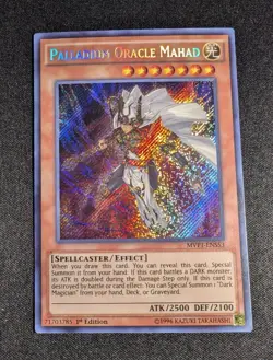 Yugioh - Palladium Oracle Mahad MVP1-ENS53 1st Edition Secret Rare NM - Image 1