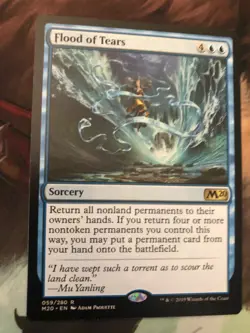 Flood of Tears - Medium Play MTG Promo Pack: Core Set 2020 - Image 1