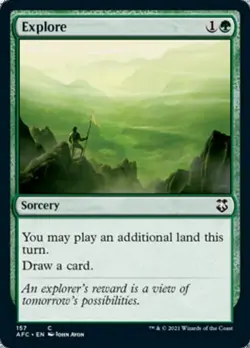 Explore - Near Mint MTG Commander 2021 Forgotten Realms - Image 1