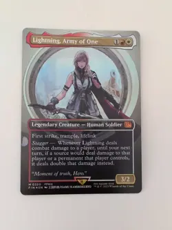 Lightning, Army Of One (Foil borderless) (320) M/NM Magic MTG Final Fantasy - Image 1