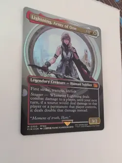 Lightning, Army Of One (Foil borderless) (320) M/NM Magic MTG Final Fantasy - Image 3