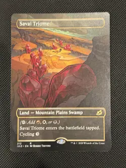 Savai Triome IKO MTG 312 BORDERLESS RARE M/NM Non Foil - Image 1