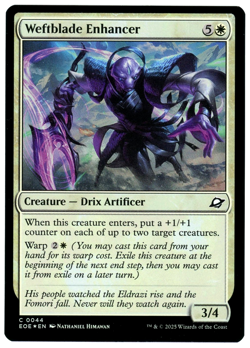 Weftblade Enhancer (Foil) - 0044 - Edge of Eternities - MTG - NM Ships Now - Image 1