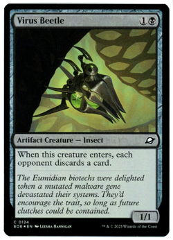 Virus Beetle (Foil) - 0124 - Edge of Eternities - MTG - NM Ships Now - Image 1