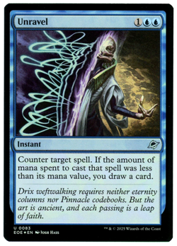 Unravel (Foil) - 0083 - Edge of Eternities - MTG - NM Ships Now - Image 1