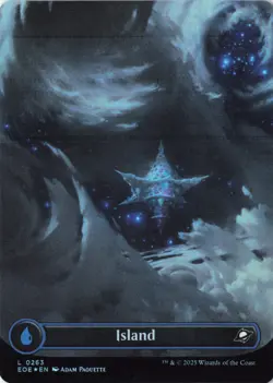 Island (0263) (Borderless) Edge of Eternities FOIL - NM MTG EOE - Image 1