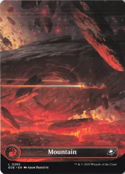 Mountain (0265) (Borderless) Edge of Eternities Regular - NM MTG EOE - Image 1