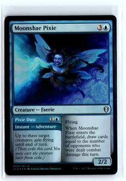 FOIL Moonshae Pixie // Pixie Dust Baldur's Gate - MTG Magic the Gathering Card - Image 1