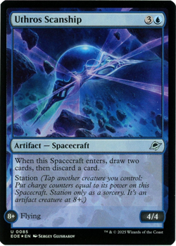 Uthros Scanship (Foil) - 0085 - Edge of Eternities - MTG - NM Ships Now - Image 1