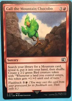 Call the Mountain Chocobo x4 NM MTG Final Fantasy Magic The Gathering - Image 1