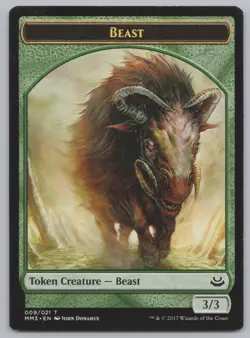 MTG (10) Beast Token - Modern Masters 2017 (MM3) 9/21 -Xa67 - Image 2