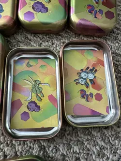 Pokemon 151 Mini Tins Full Display No Packs Inserts Only - Image 2