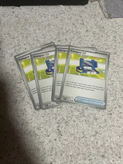 4x Pokegear 3.0 - 186/198 84/&6- x4 Playset Trainer Pokemon Scarlet & Violet - Image 1