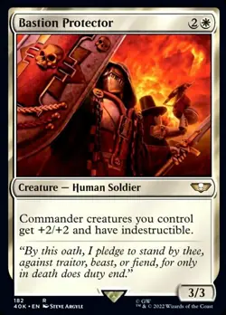 Mint/Near-Mint, English - 1 x MTG Bastion Protector - Surge Foil Commander: Univ - Image 1