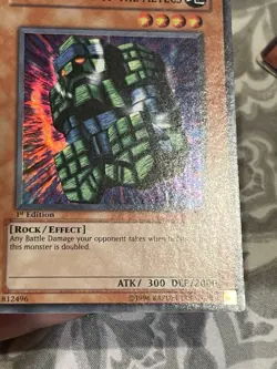 Stone Statue of the Aztecs Super Holo Rare 1st Edition #AST-014 Yugioh TCG - Image 4