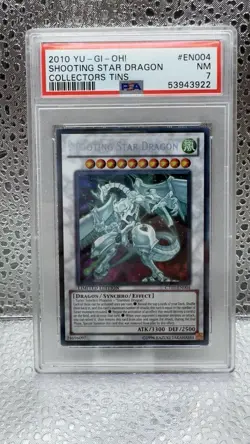 2010 YuGiOh CT07-EN004 Limited Shooting Star Dragon Secret Rare PSA 7 - Image 1