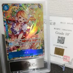 Nami SR OP11-054 [PAR] ARS10+ | One Piece Card A Fist of Divine Speed Japanese - Image 2