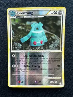 Bronzong 15/102 Reverse Holo Rare HS Triumphant Foil Pokemon Card - Image 1