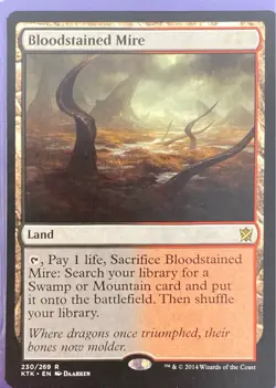 Magic the Gathering (MTG) Bloodstained Mire Khans of Tarkir - Image 1