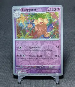 Exeggutor Rare Reverse Holo Psychic Type Paldean Fates Pokemon TCG Card 024/091 - Image 1