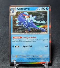 Quaquaval Rare Holo Water Scarlet & Violet Base Set Pokemon TCG Card 054/198 - Image 1