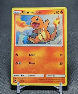 Charmander Regular Common Fire 2019 Hidden Fates Pokemon TCG Card 7/68 - Image 1