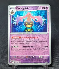 Gourgeist Uncommon Reverse Holo Psychic Paradox Rift Pokemon TCG Card 078/182 - Image 1
