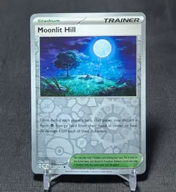 Moonlit Hill Uncommon Reverse Holo Stadium Paldean Fates Pokemon Card 081/091 - Image 1