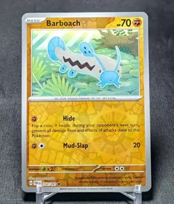 Barboach Common Reverse Holo Fighting 2024 PALDEAN FATES Pokemon Card 050/091 - Image 1