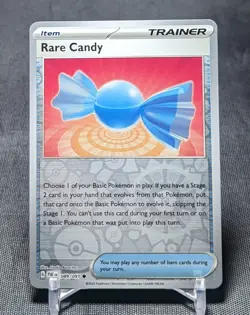 Rare Candy Common Reverse Holo Item 2024 PALDEAN FATES Pokemon TCG Card 089/091 - Image 1