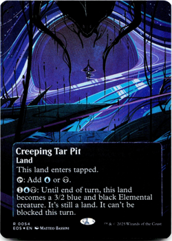 Creeping Tar Pit (54, Borderless) FOIL - Edge of Eternities: Stellar Sights -MTG - Image 3