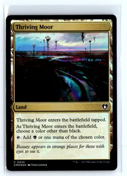 FOIL Thriving Moor Commander Masters Common - MTG Magic the Gathering Card - Image 1
