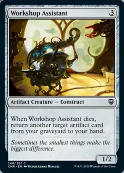 Workshop Assistant -Foil Light Play MTG Commander Legends - Image 1