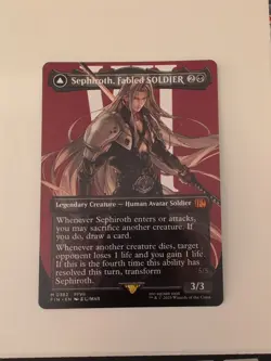 MTG Sephiroth Fabled SOLDIER (Borderless 382) (Non-Foil) - NM - FINAL FANTASY - Image 1