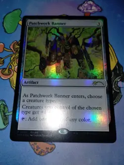 1x Patchwork Banner - Foil #001 Promo - Bloomburrow - Mtg - Image 3